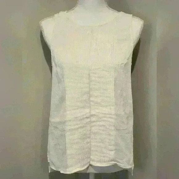 Madewell Mixed Material Tank Top Size Small - Picture 1 of 8